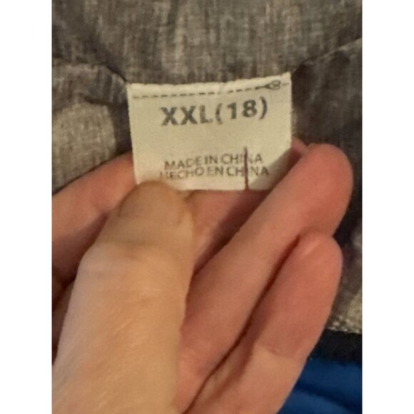 Boys Blue Quilted Puffer Vest XXL With Full Zip & Pockets - Picture 4 of 4